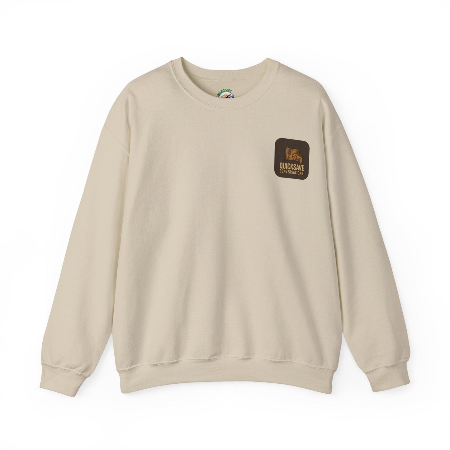 Quicksave Cozy Gaming Crewneck — Unisex Heavy Blend Sweatshirt - TurtleCraft Studio | TurtleCraft Studio