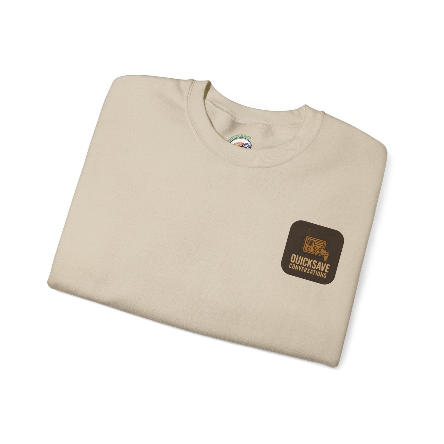 Quicksave Cozy Gaming Crewneck — Unisex Heavy Blend Sweatshirt - TurtleCraft Studio | TurtleCraft Studio