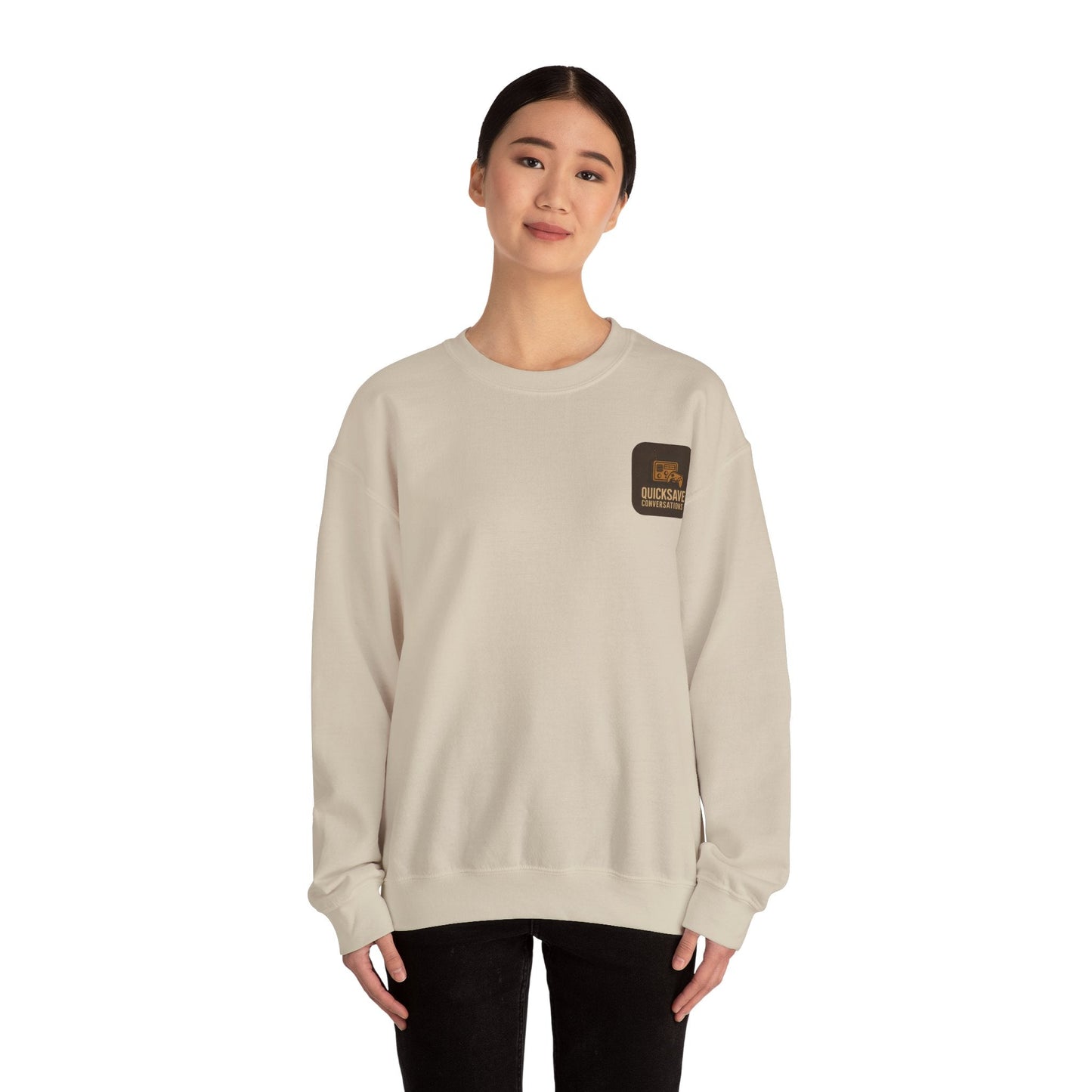 Quicksave Cozy Gaming Crewneck — Unisex Heavy Blend Sweatshirt - TurtleCraft Studio | TurtleCraft Studio