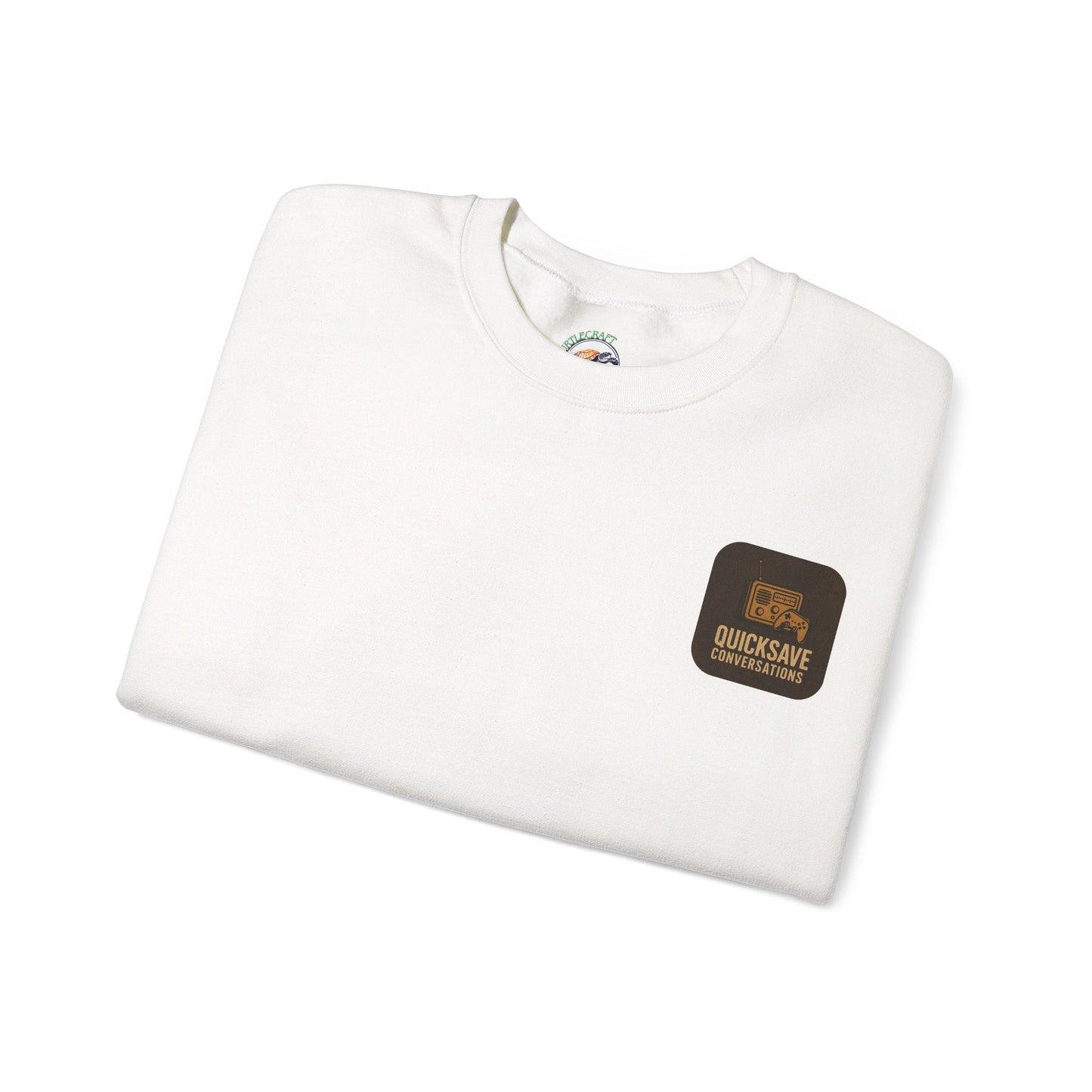 Quicksave Cozy Gaming Crewneck — Unisex Heavy Blend Sweatshirt - TurtleCraft Studio | TurtleCraft Studio