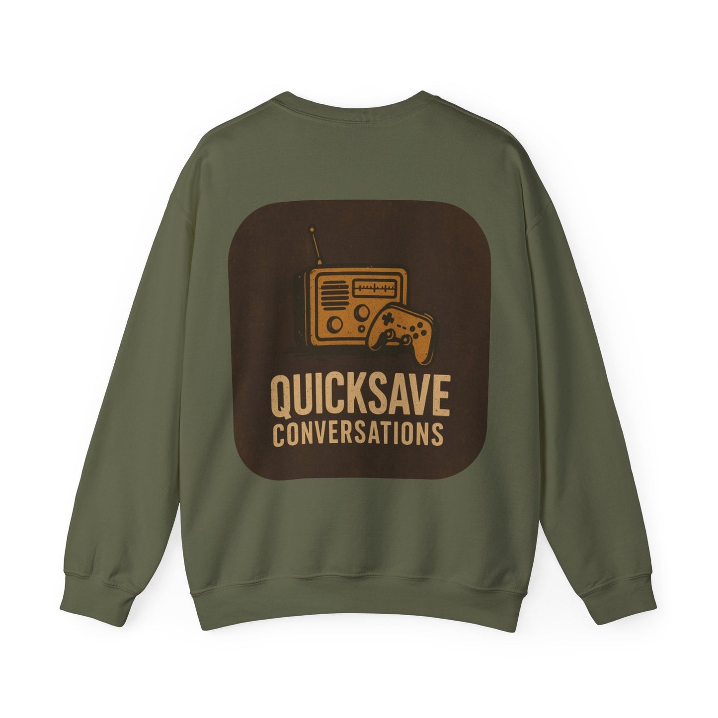 Quicksave Cozy Gaming Crewneck — Unisex Heavy Blend Sweatshirt - TurtleCraft Studio | TurtleCraft Studio