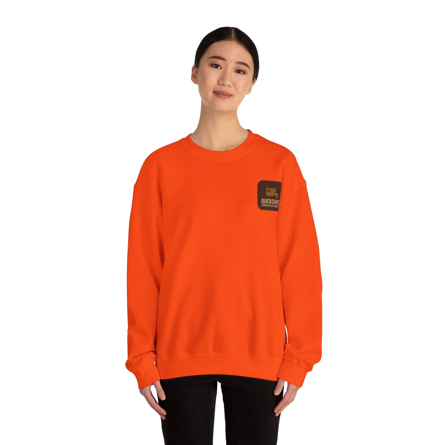 Quicksave Cozy Gaming Crewneck — Unisex Heavy Blend Sweatshirt - TurtleCraft Studio | TurtleCraft Studio