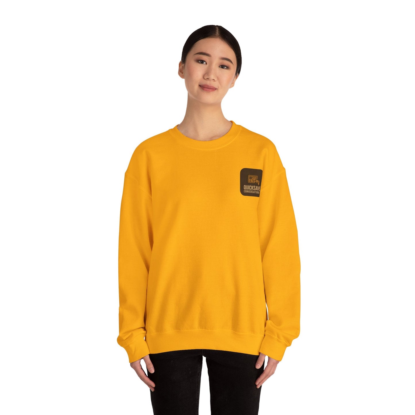 Quicksave Cozy Gaming Crewneck — Unisex Heavy Blend Sweatshirt - TurtleCraft Studio | TurtleCraft Studio