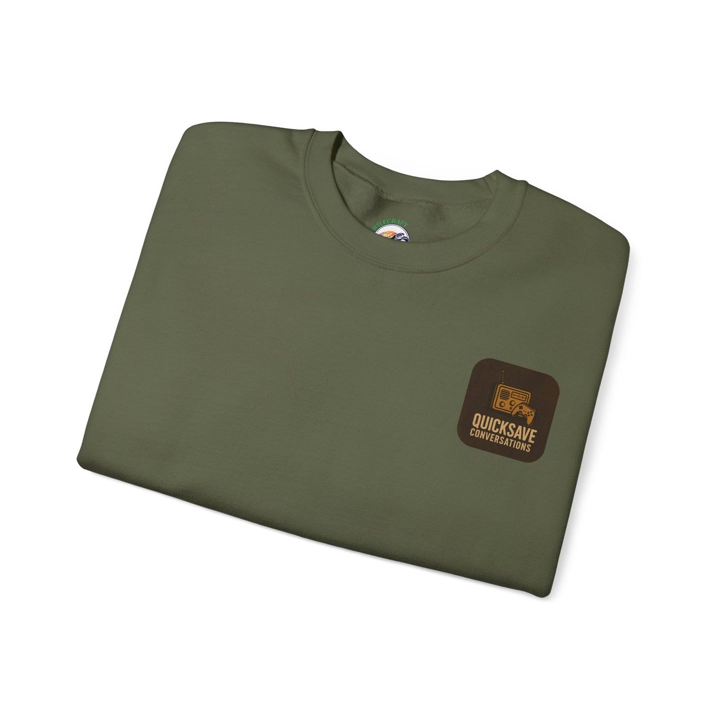 Quicksave Cozy Gaming Crewneck — Unisex Heavy Blend Sweatshirt - TurtleCraft Studio | TurtleCraft Studio