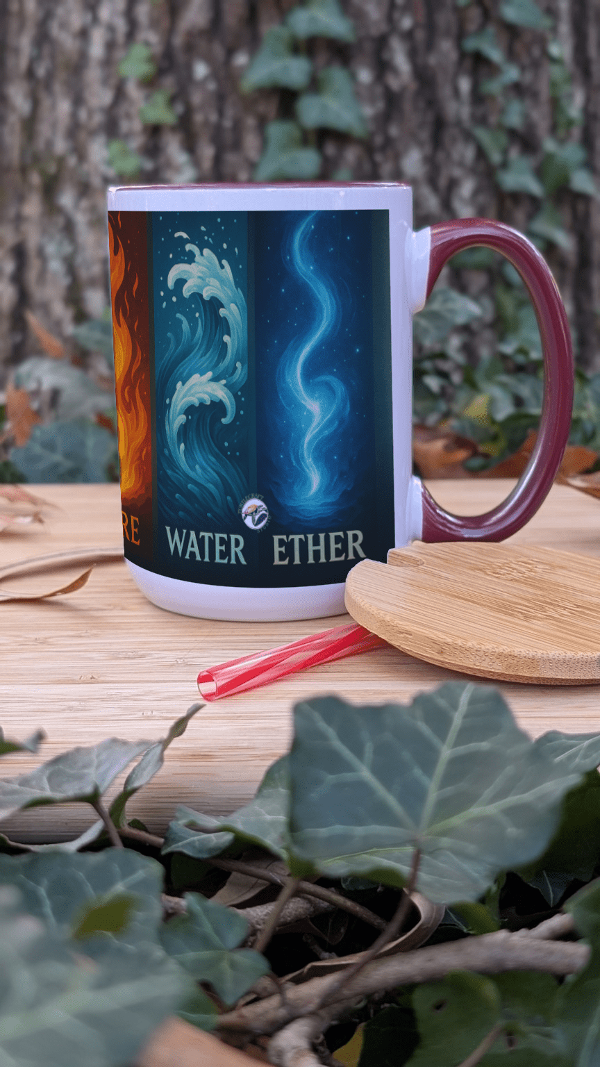 The Elements – 15oz Ceramic Mug (Wrap Design) - TurtleCraft Studio | TurtleCraft Studio