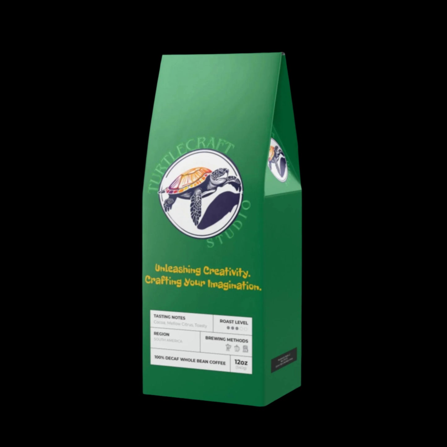 TurtleCraft Brand | "Musk Mirage" Decaf Coffee Blend (Medium Roast) - TurtleCraft Studio | TurtleCraft Studio