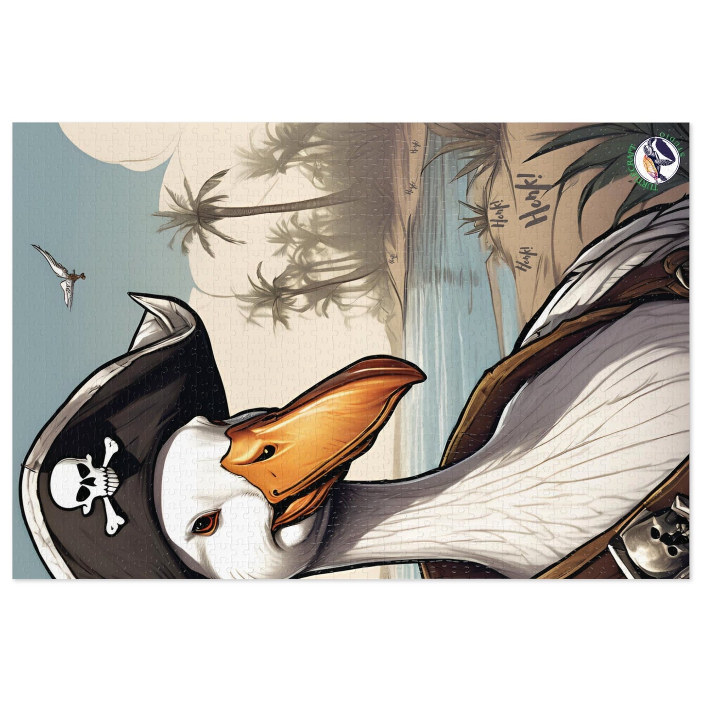 TurtleCraft Creations |"HONK if Ye Be a Pirate" Scene Puzzle - TurtleCraft Studio | TurtleCraft Studio