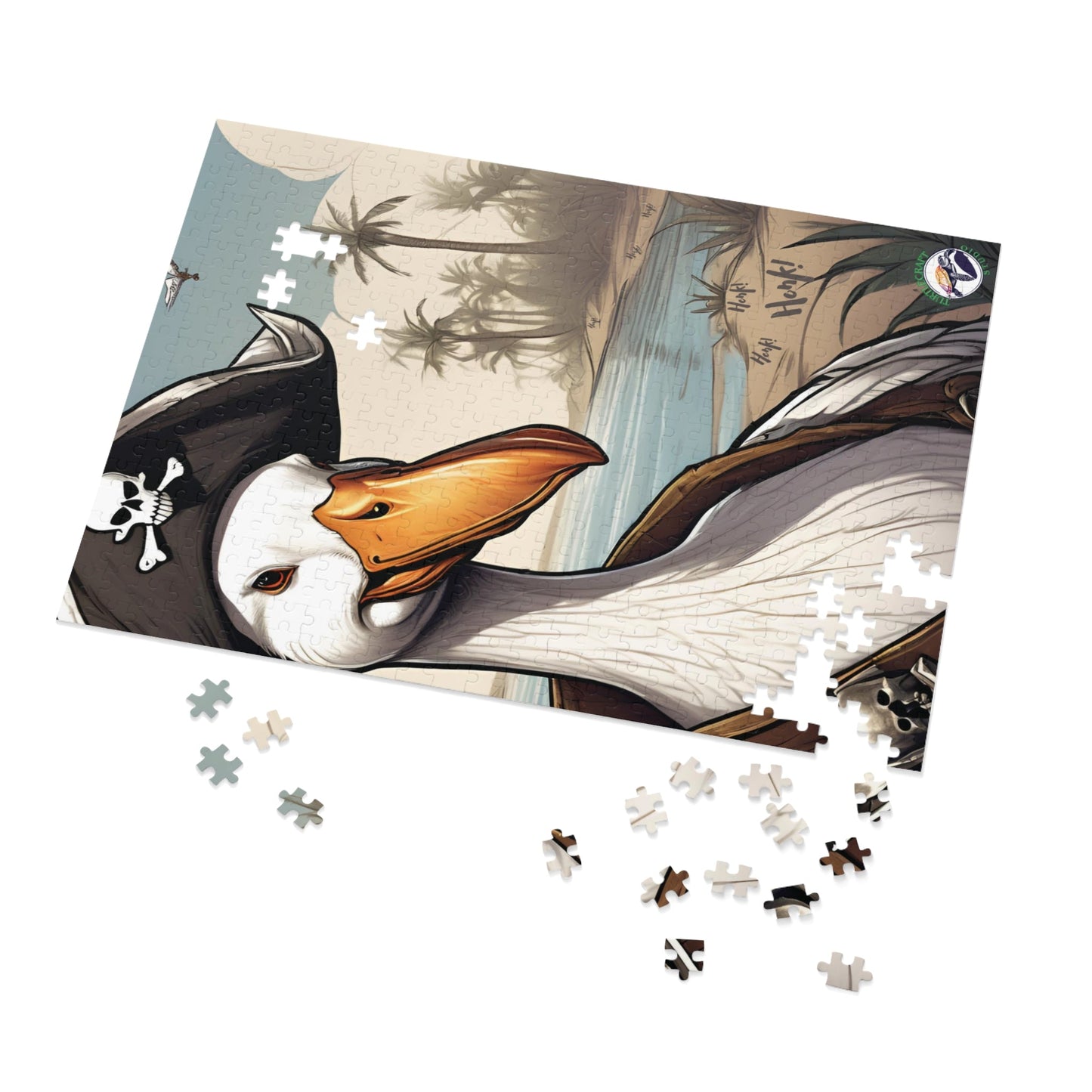 TurtleCraft Creations |"HONK if Ye Be a Pirate" Scene Puzzle - TurtleCraft Studio | TurtleCraft Studio
