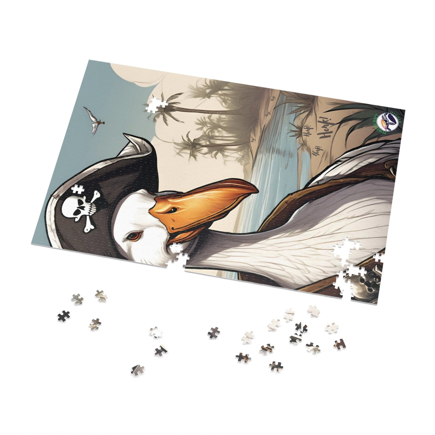 TurtleCraft Creations |"HONK if Ye Be a Pirate" Scene Puzzle - TurtleCraft Studio | TurtleCraft Studio