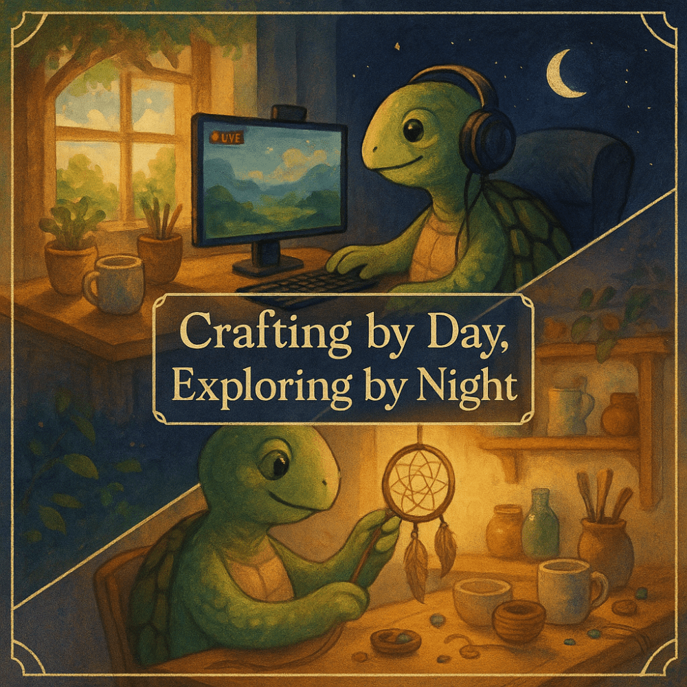 Crafting by Day, Exploring by Night