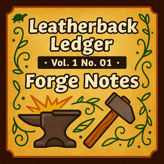 Leatherback Ledger · Vol. 1 No. 01 — Forge Notes
