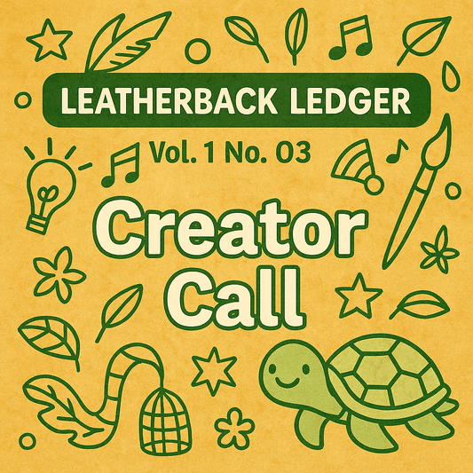 Leatherback Ledger · Vol. 1 No. 03 — Creator Call