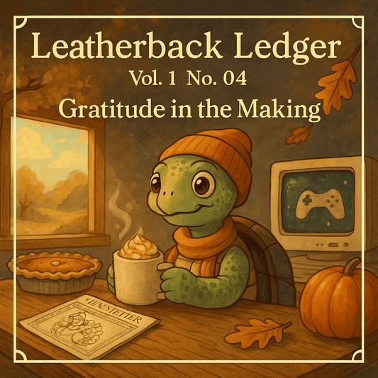 Leatherback Ledger · Vol. 1 No. 04 — Gratitude in the Making - TurtleCraft Studio