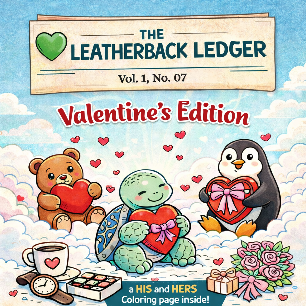 Leatherback Ledger Vol. 1 - No. 07 - A Quiet Valentine From The Studio - TurtleCraft Studio