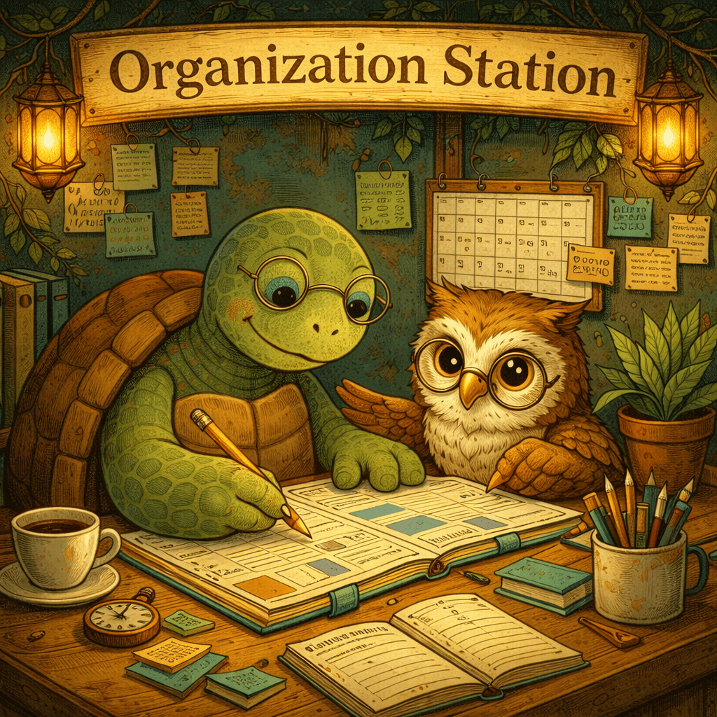 Organization Station - TurtleCraft Studio