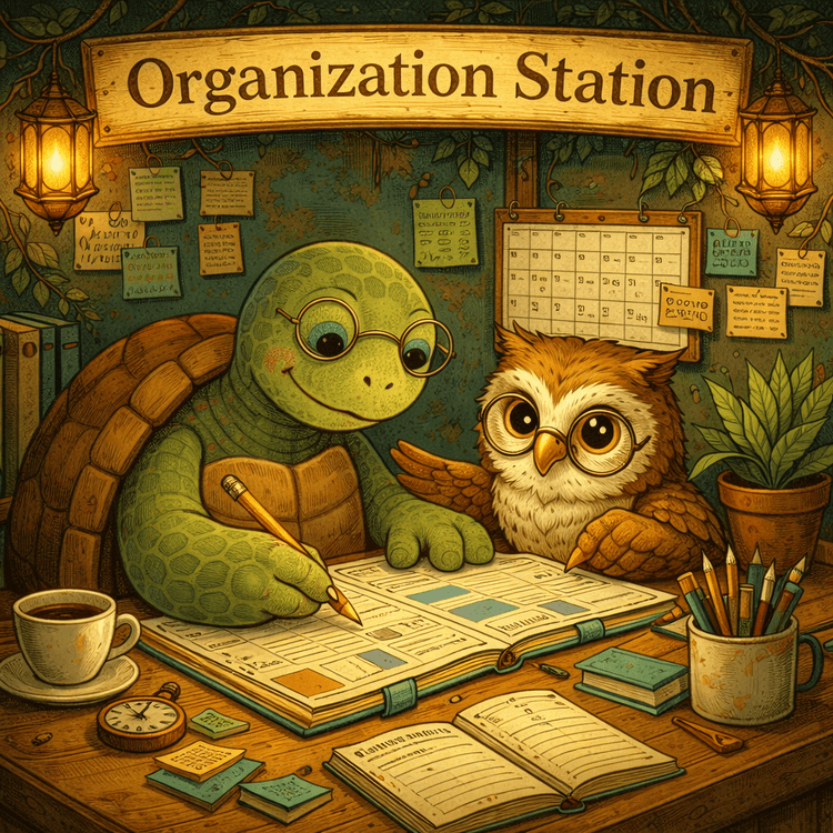 Organization Station - TurtleCraft Studio