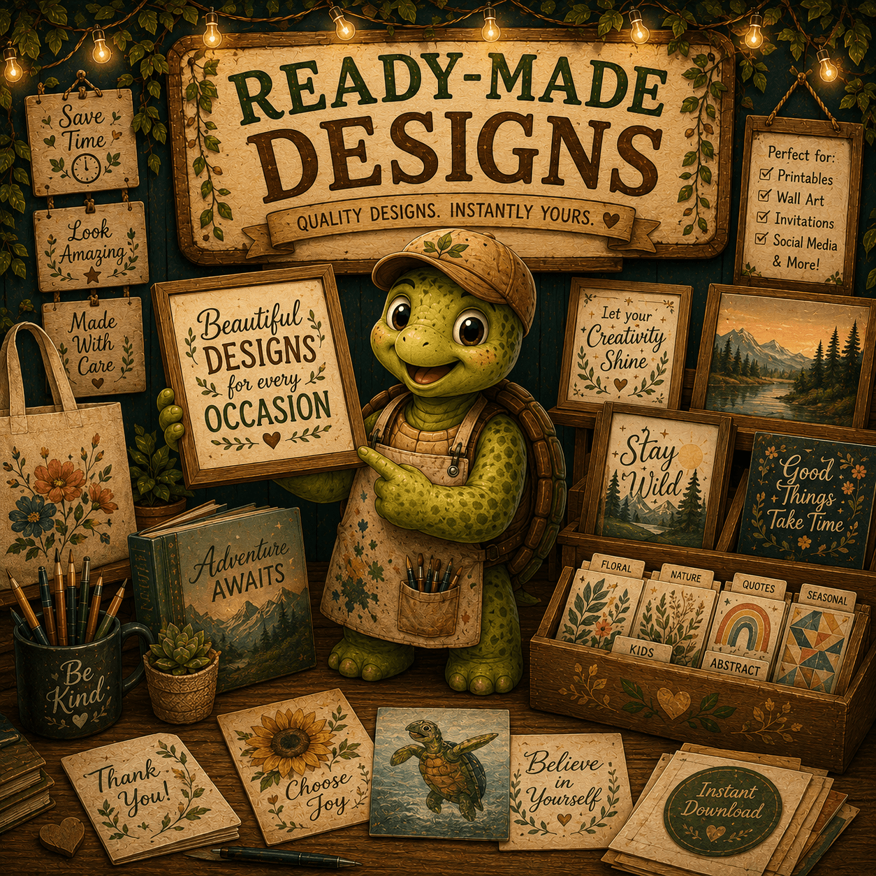 Ready-Made Designs - TurtleCraft Studio