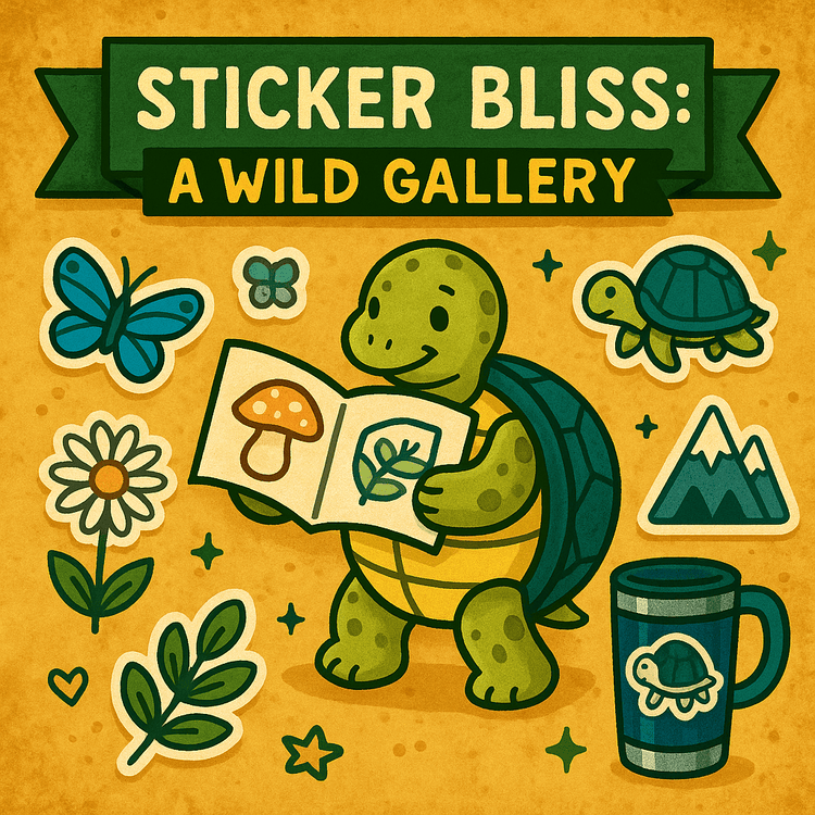 Sticker Bliss: A Wild Gallery