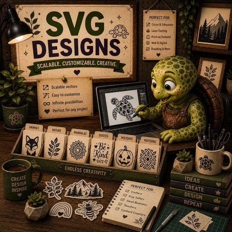 SVG Designs - TurtleCraft Studio