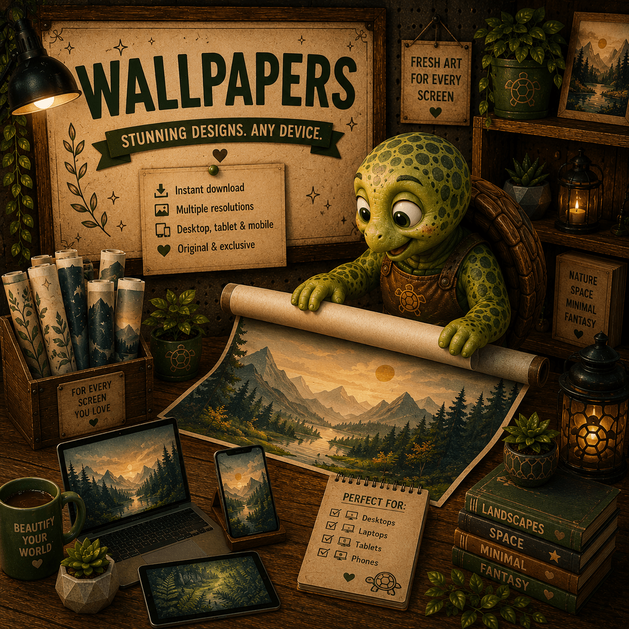Wallpapers - TurtleCraft Studio