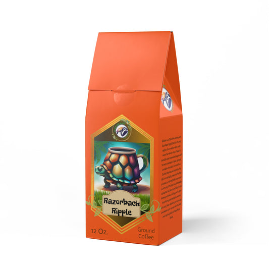 TurtleCraft Brand |"Razorback Ripple" Coffee Blend (Medium-Dark Roast)