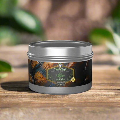 TurtleCraft Candles | "Shell Dew Breeze" Scented Tin Candles