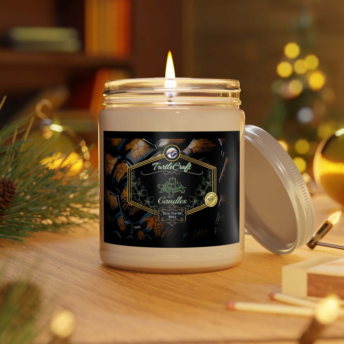 TurtleCraft Candles | "Box Turtle Bliss" Scented Candles, 9oz