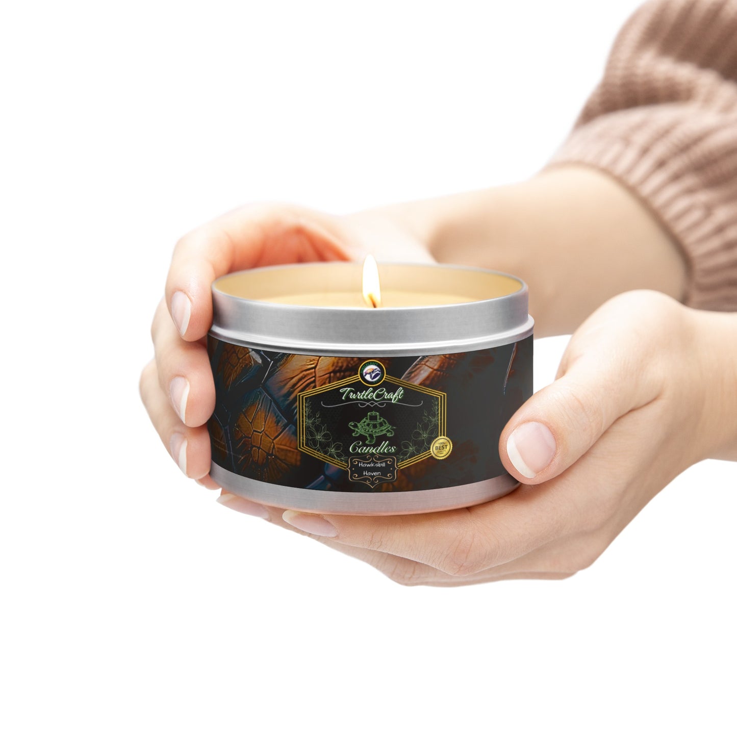 TurtleCraft Candles | "Hawksbill Haven" Scented Tin Candles