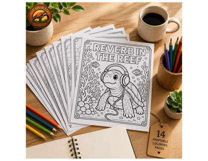 Reverb in the Reef Coloring Collection