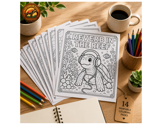 Reverb in the Reef Coloring Collection