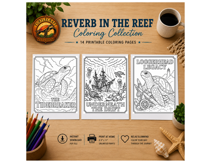 Reverb in the Reef Coloring Collection