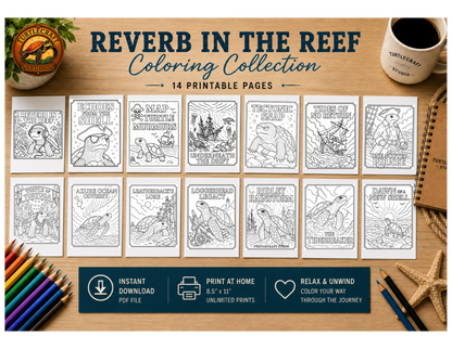 Reverb in the Reef Coloring Collection