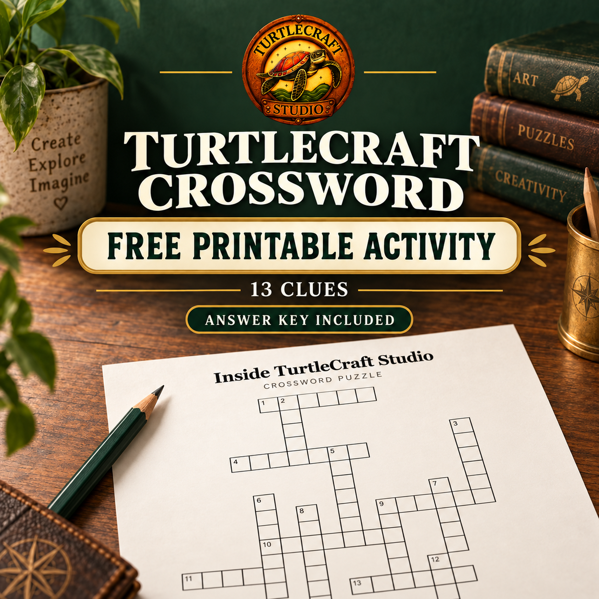 Free TurtleCraft Studio Crossword