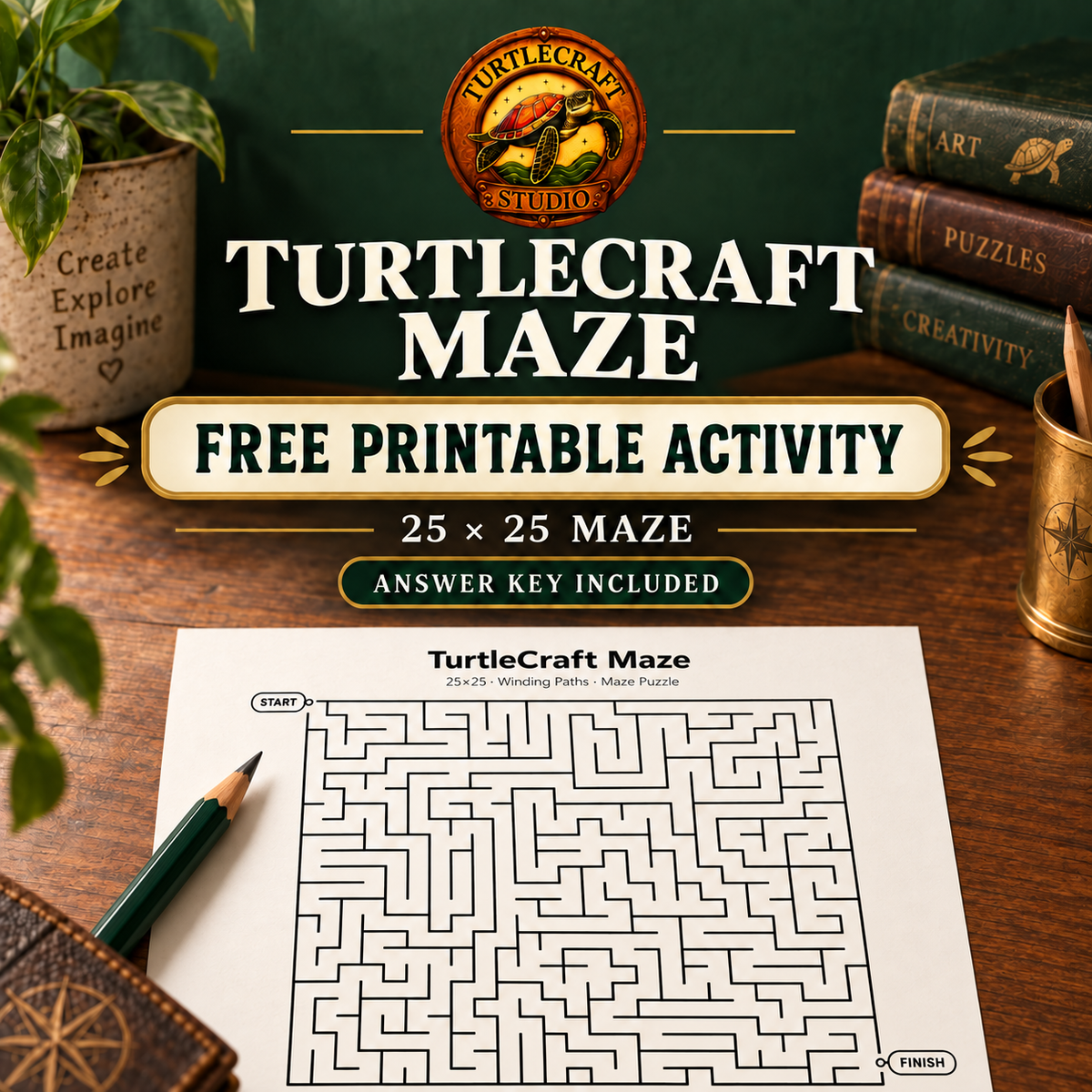 Free TurtleCraft Maze Challenge