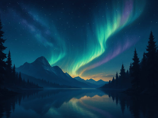 Aurora Mountain Lake — Wallpaper Pack (Desktop, Tablet & Mobile) - TurtleCraft Studio | TurtleCraft Studio