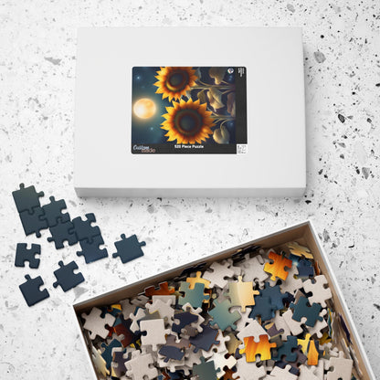 "Celestial Sunflowers" Puzzle | TurtleCraft Creations - TurtleCraft Studio | TurtleCraft Studio