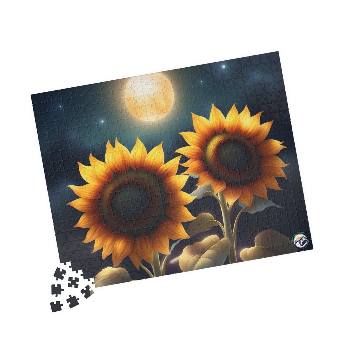 "Celestial Sunflowers" Puzzle | TurtleCraft Creations - TurtleCraft Studio | TurtleCraft Studio