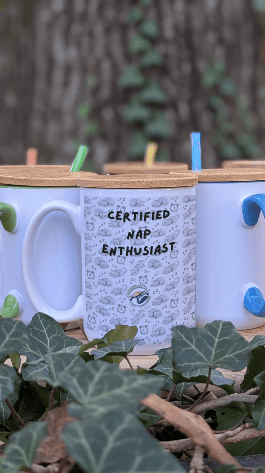 "Certified Nap Enthusiast" Mug (15 oz) - TurtleCraft Studio | TurtleCraft Studio