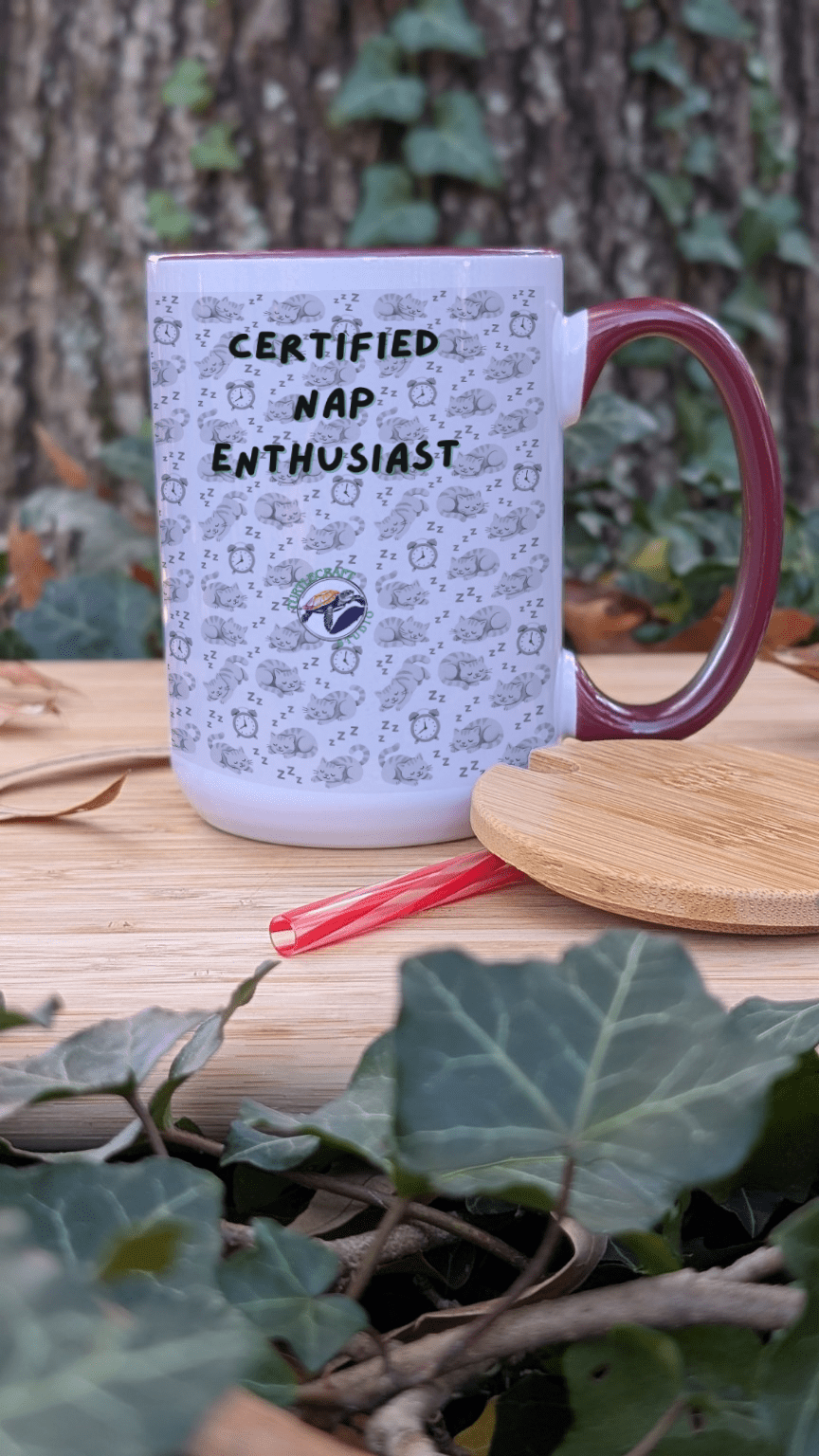 "Certified Nap Enthusiast" Mug (15 oz) - TurtleCraft Studio | TurtleCraft Studio