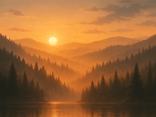 Foggy Forest Sunrise — Wallpaper Pack (Desktop, Tablet & Mobile) - TurtleCraft Studio | TurtleCraft Studio