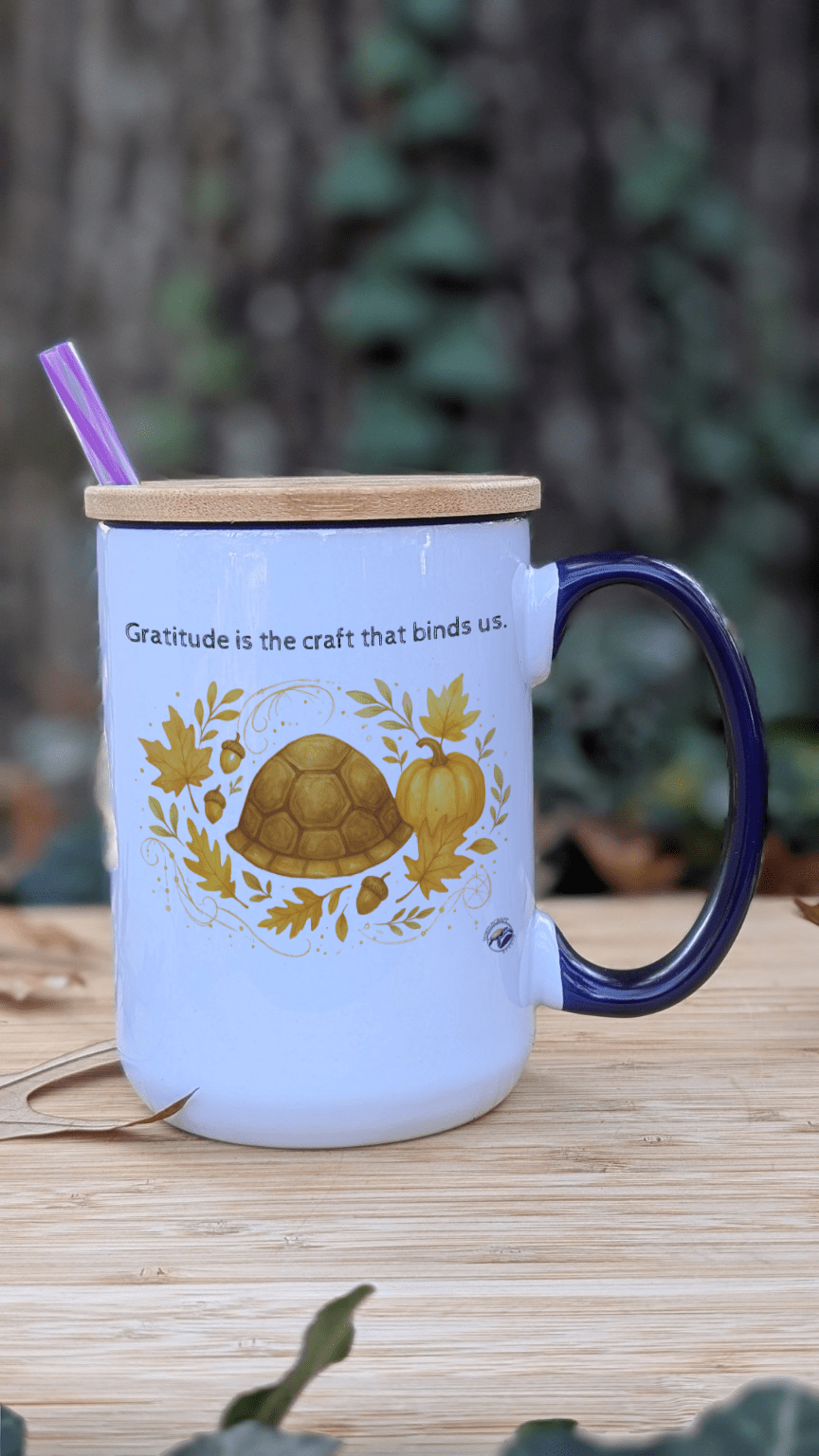Harvest Harmony Mug — “Gratitude is the Craft That Binds Us.” - TurtleCraft Studio | TurtleCraft Studio