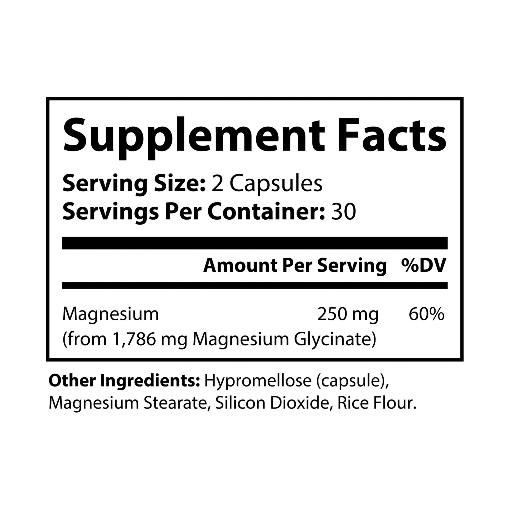 Herbal Turtle: Active Support – Magnesium Glycinate Supplement (250mg, 60 Capsules) - TurtleCraft Studio | TurtleCraft Studio