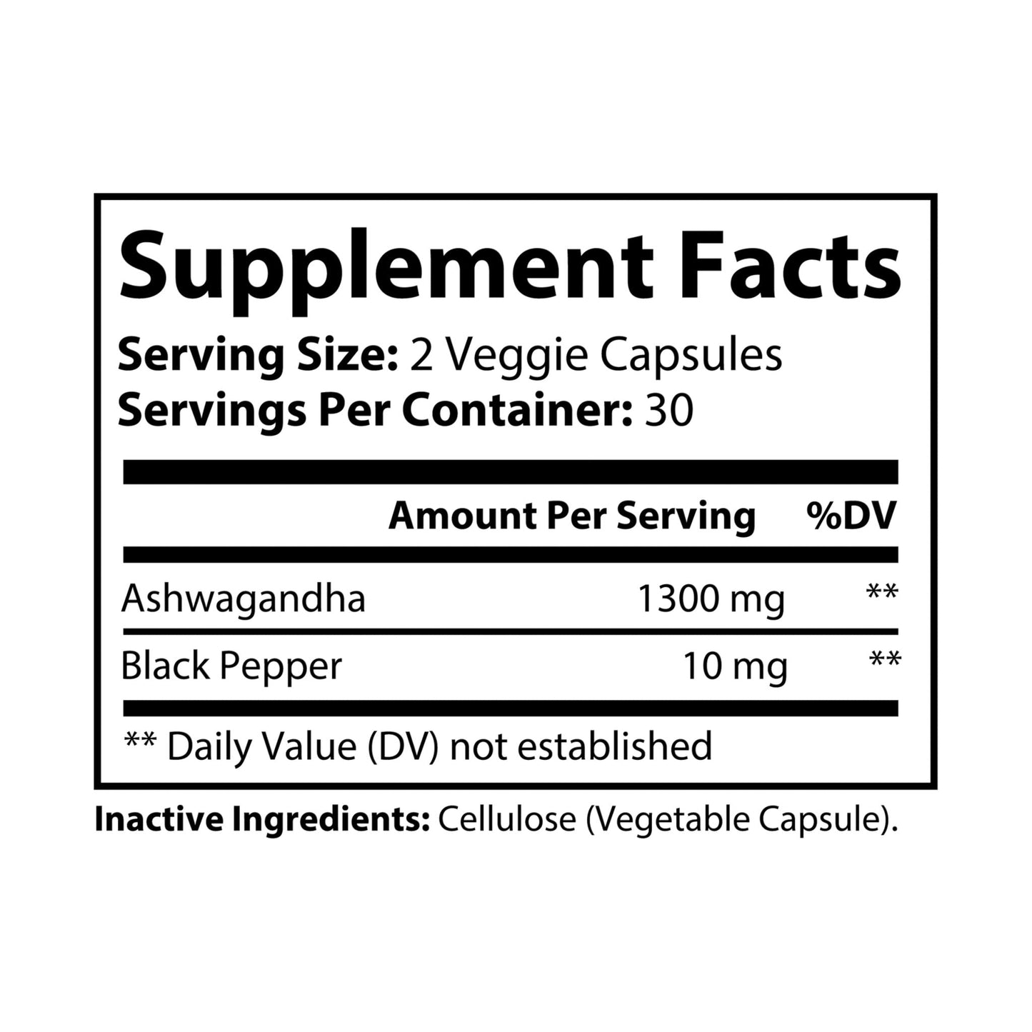 Herbal Turtle: Ashwagandha and Black Pepper Supplement (60 capsules) - TurtleCraft Studio | TurtleCraft Studio