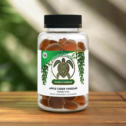 Herbal Turtle: Crisp Boost Apple Cider Vinegar Gummies – 60 Count - TurtleCraft Studio | TurtleCraft Studio