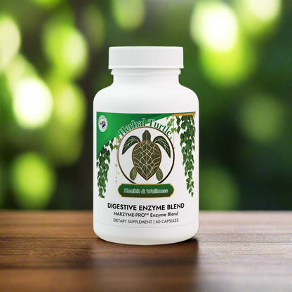 Herbal Turtle: Digestive Boost – Enzyme Blend Supplement (60 Capsules) - TurtleCraft Studio | TurtleCraft Studio