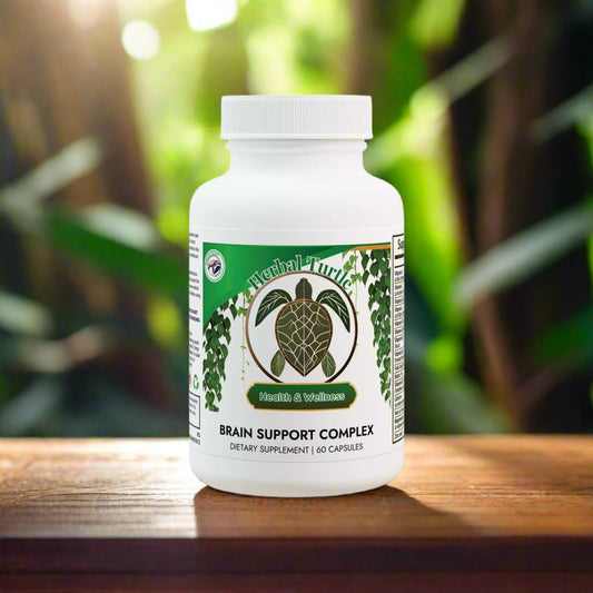 Herbal Turtle: MindFlow Brain Support Complex – 60 Capsules - TurtleCraft Studio | TurtleCraft Studio