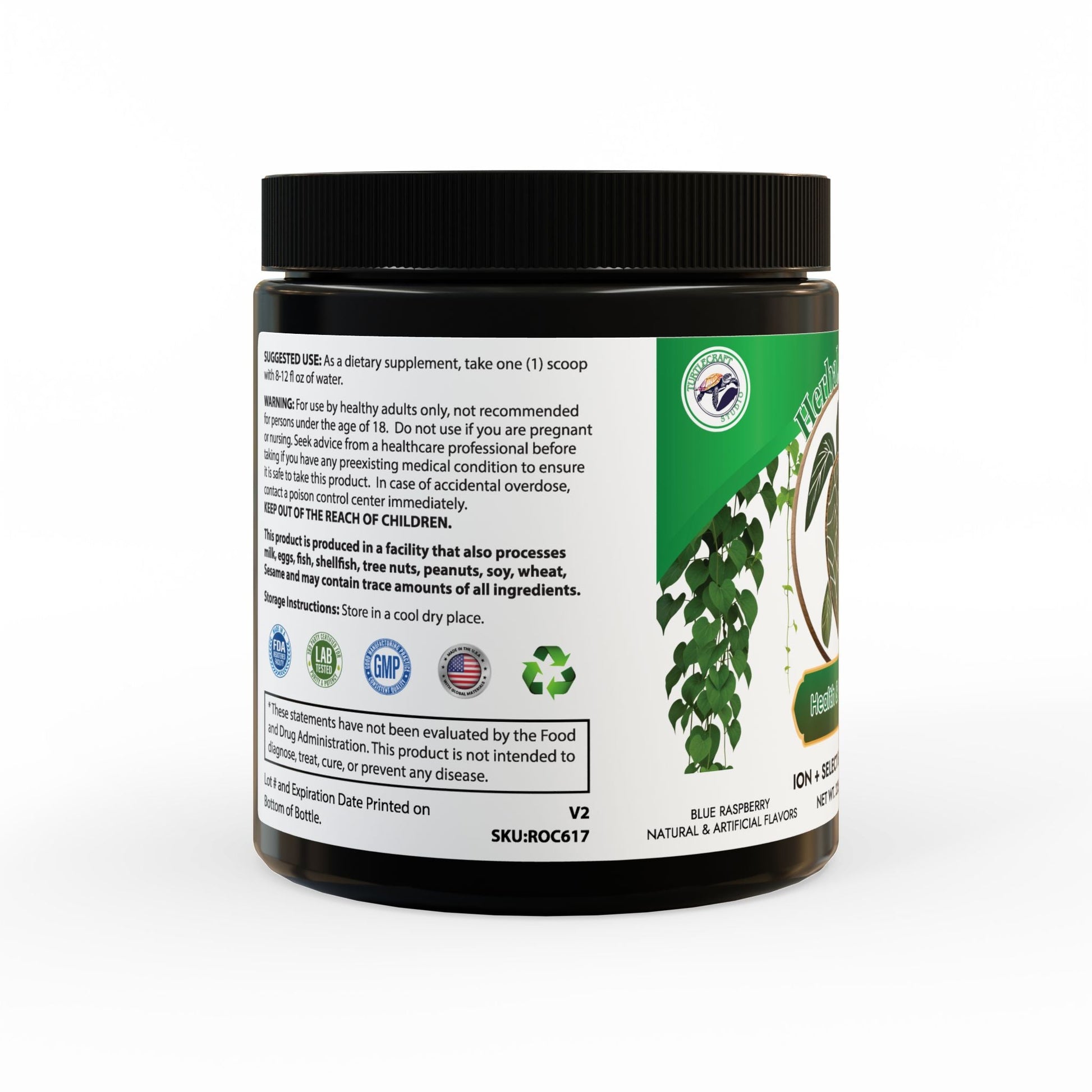 Herbal Turtle: Ocean Current Electrolyte Supplement – 7.9oz (225g) - TurtleCraft Studio | TurtleCraft Studio