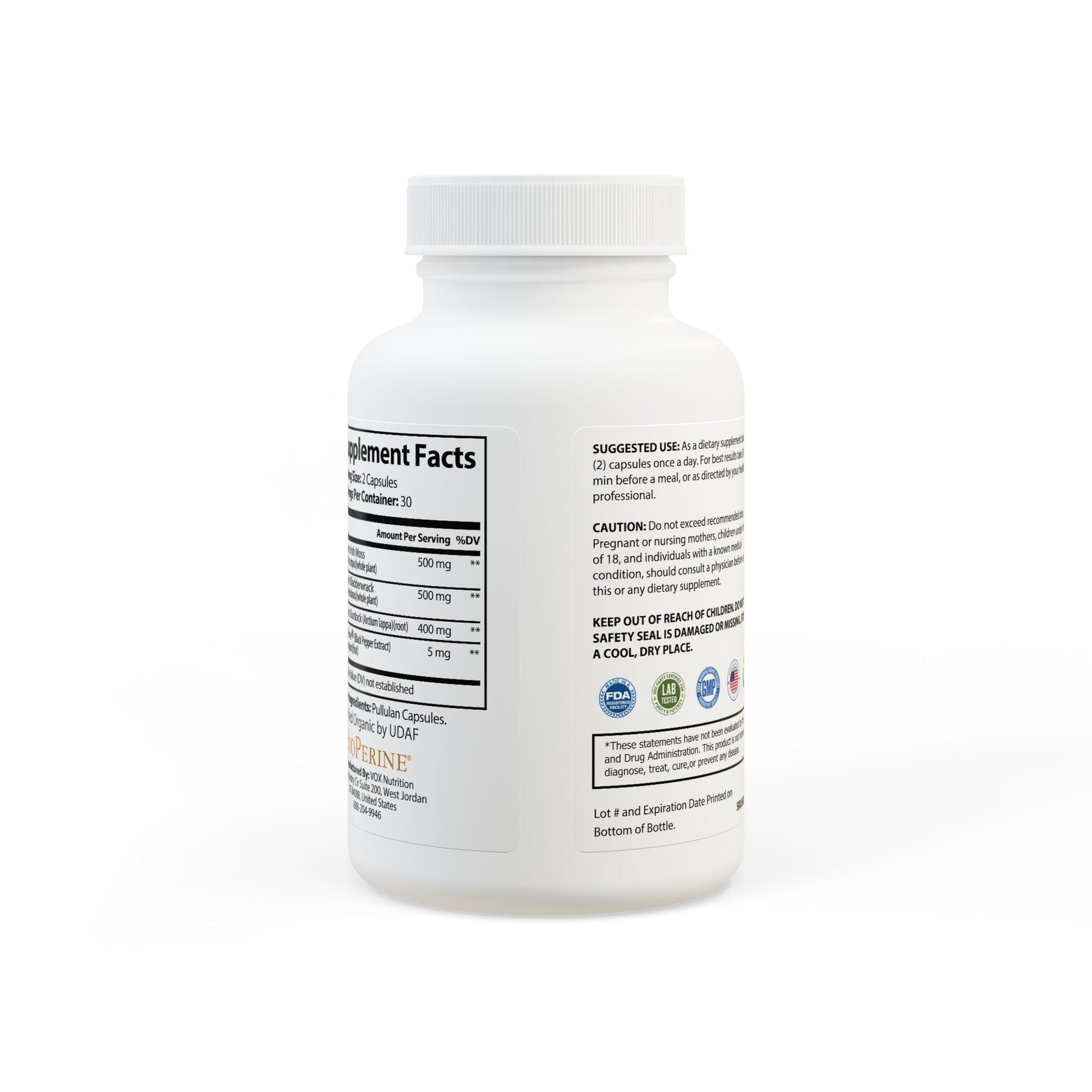 Herbal Turtle: Ocean Essence Sea Moss Complex – 60 Capsules - TurtleCraft Studio | TurtleCraft Studio