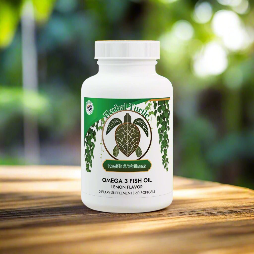 Herbal Turtle: Ocean Vitality Omega - 3 Fish Oil – 60 Softgels - TurtleCraft Studio | TurtleCraft Studio
