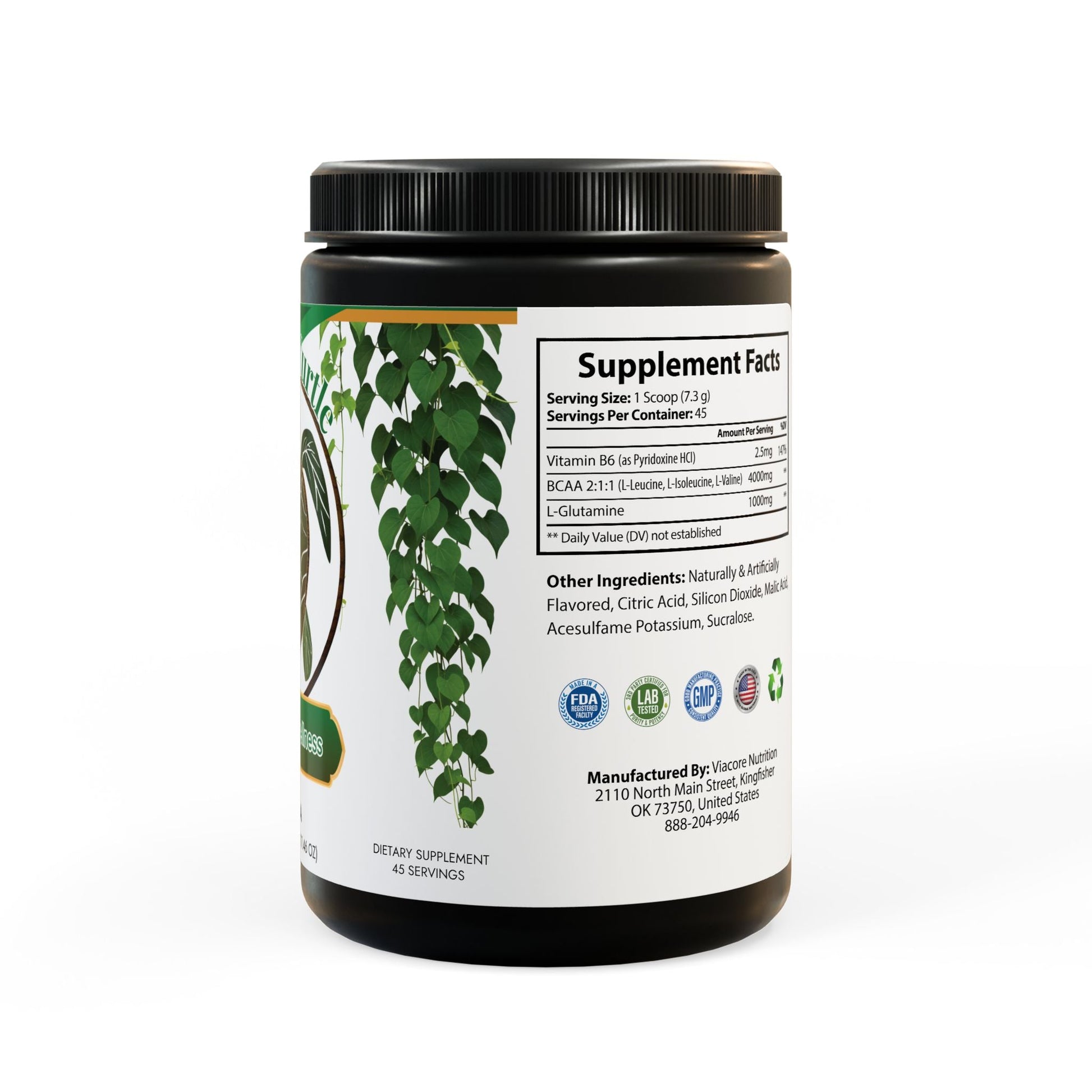 Herbal Turtle: Power Surge BCAA – Watermelon (325g, 45 Servings) - TurtleCraft Studio | TurtleCraft Studio